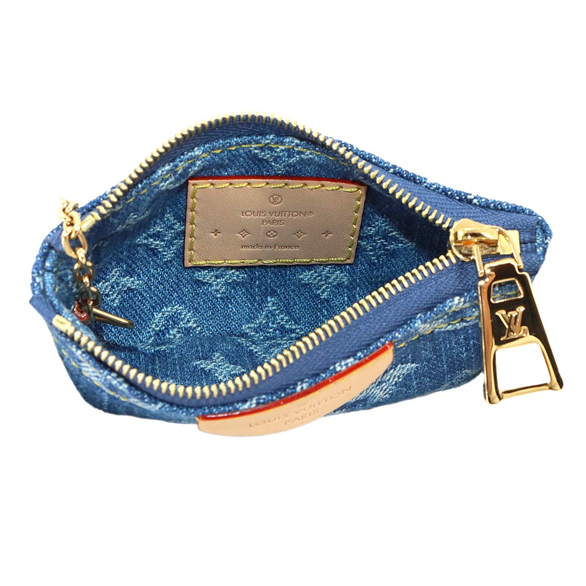 LV Remix Key Pouch Monogram Denim Blue M82961