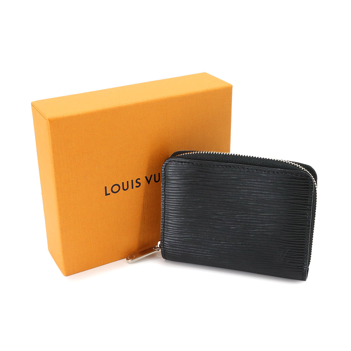 Epi Zippy Coin Purse Wallet Leather Noir M60152