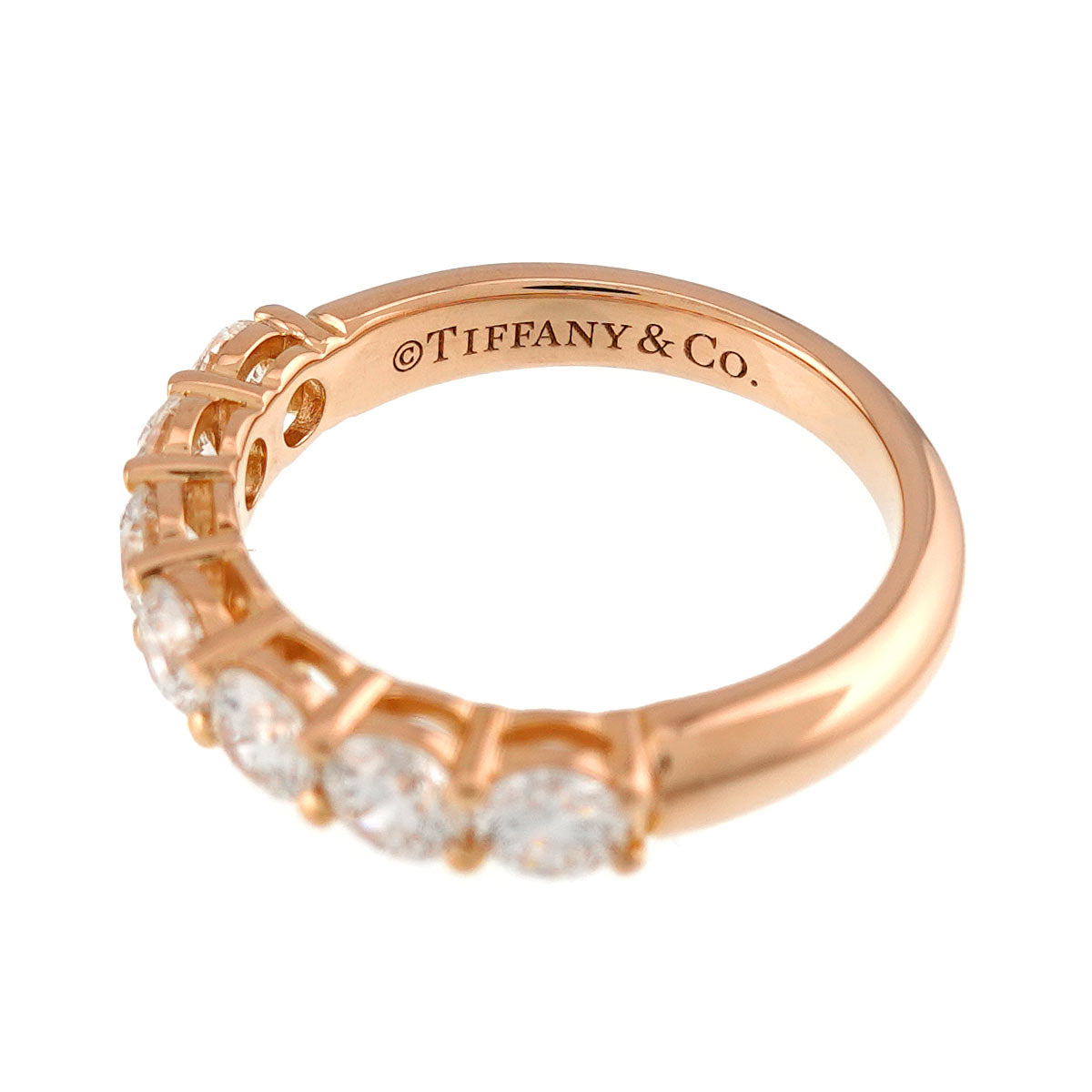 Diamond 0.93ct Band Ring 18K YG 750 size4.5(US)