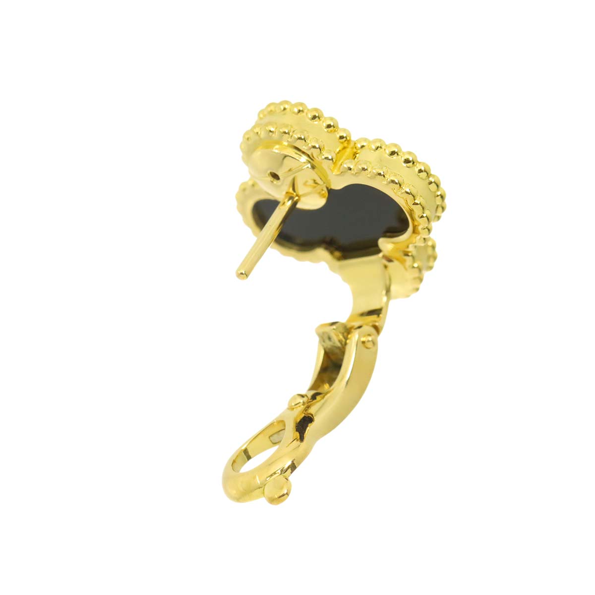 Vintage Alhambra Onyx Earring 18K YG One Piece only