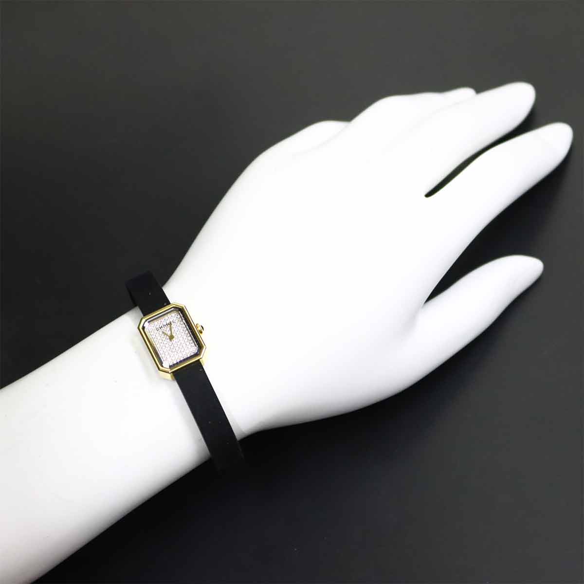 Premiere Velvet H6126 Quartz Diamond K18YG Silver Dial Ladies