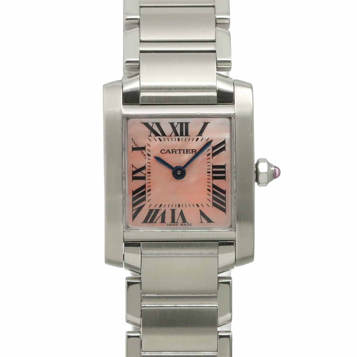 Tank Francaise SM W51028Q3 Quartz Pink Shell Dial Ladies