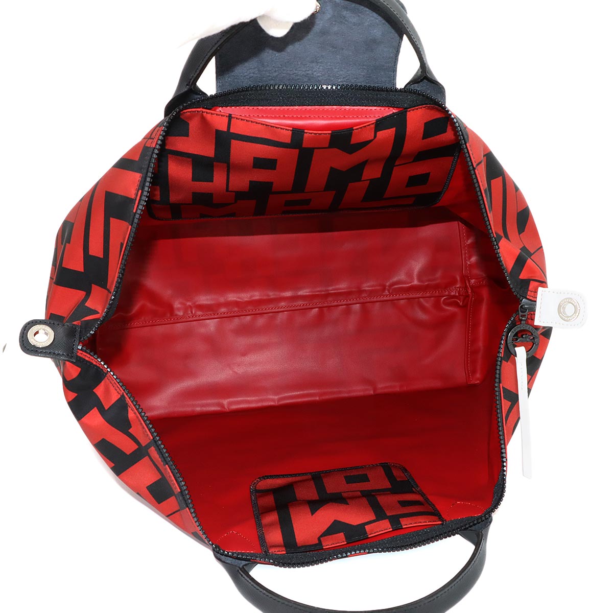 Le Pliage LGP Tote Shoulder Bag Nylon Leather Noir Brick