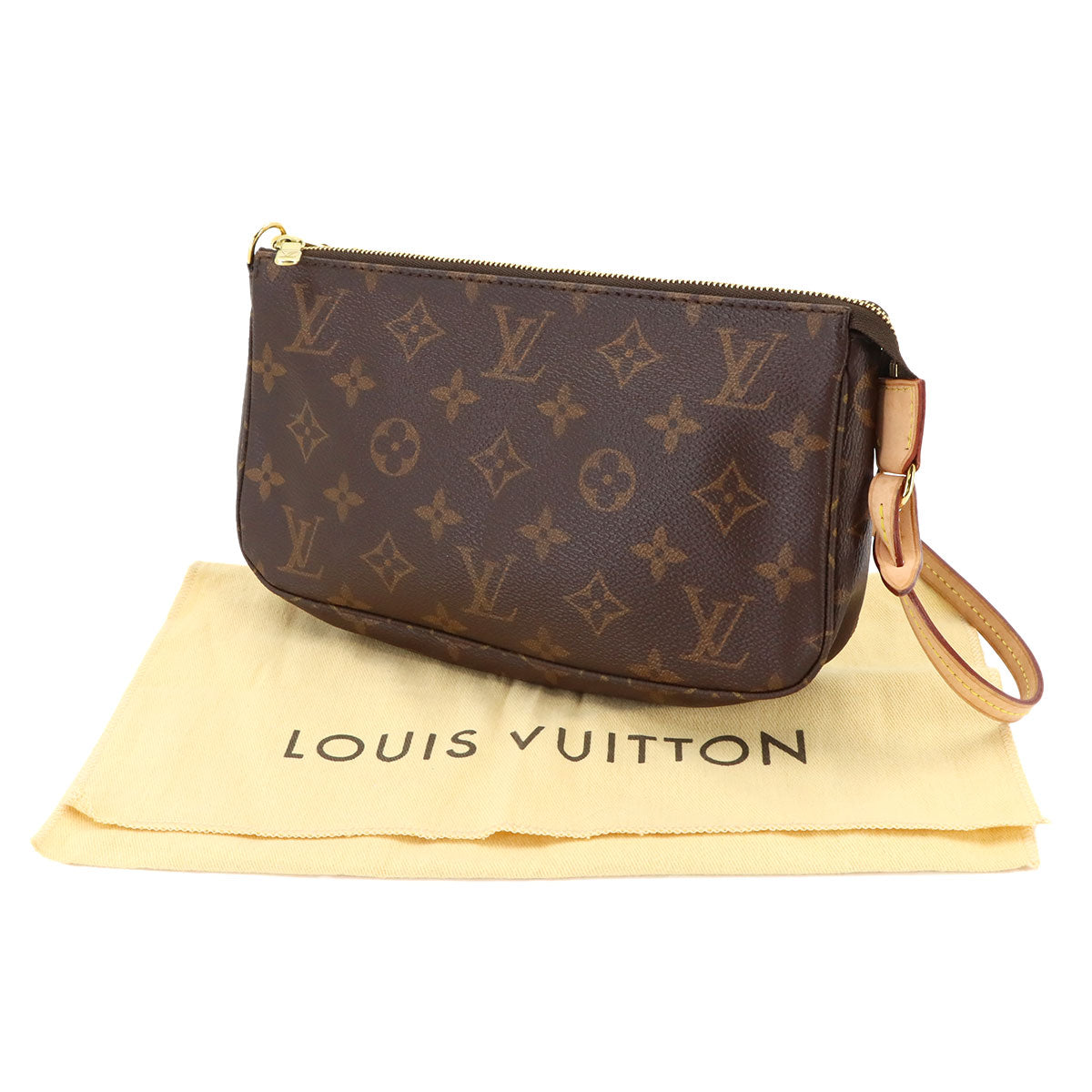Monogram Pochette Accessoires Hand Bag Pouch Brown M40712