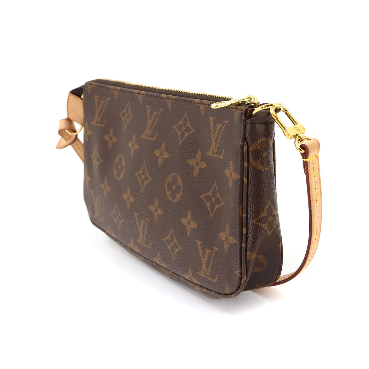 Monogram Pochette Accessoires Hand Bag Pouch Brown M40712