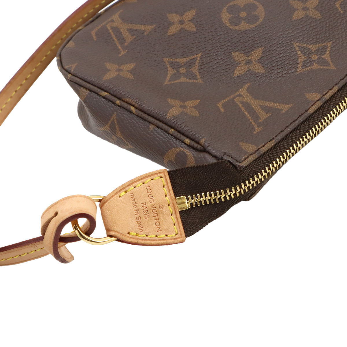 Monogram Pochette Accessoires Hand Bag Pouch Brown M40712