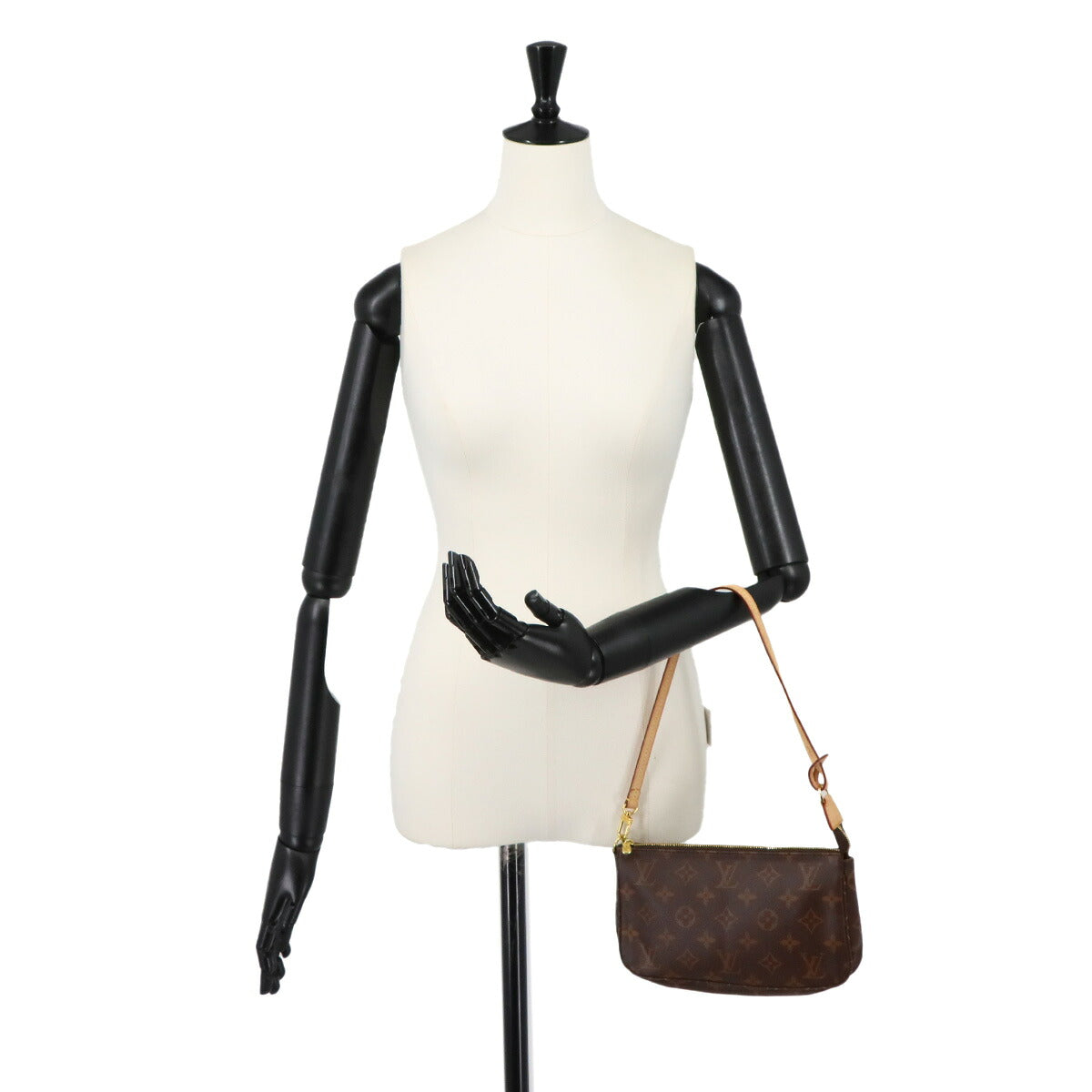 Monogram Pochette Accessoires Hand Bag Pouch Brown M40712