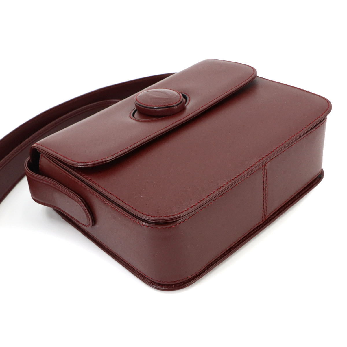 Must Line Shoulder Bag Leather Bordeaux Purse