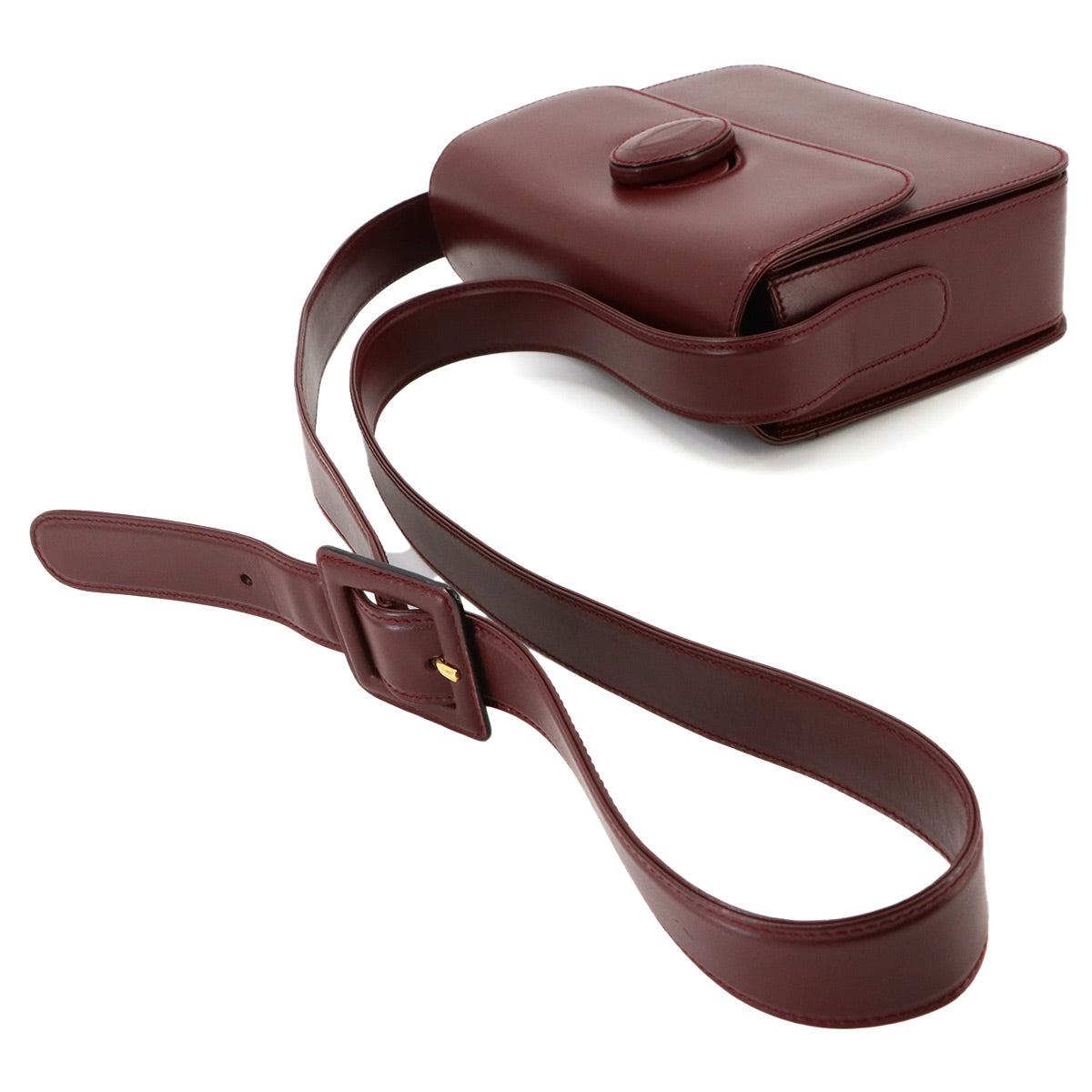Must Line Shoulder Bag Leather Bordeaux Purse