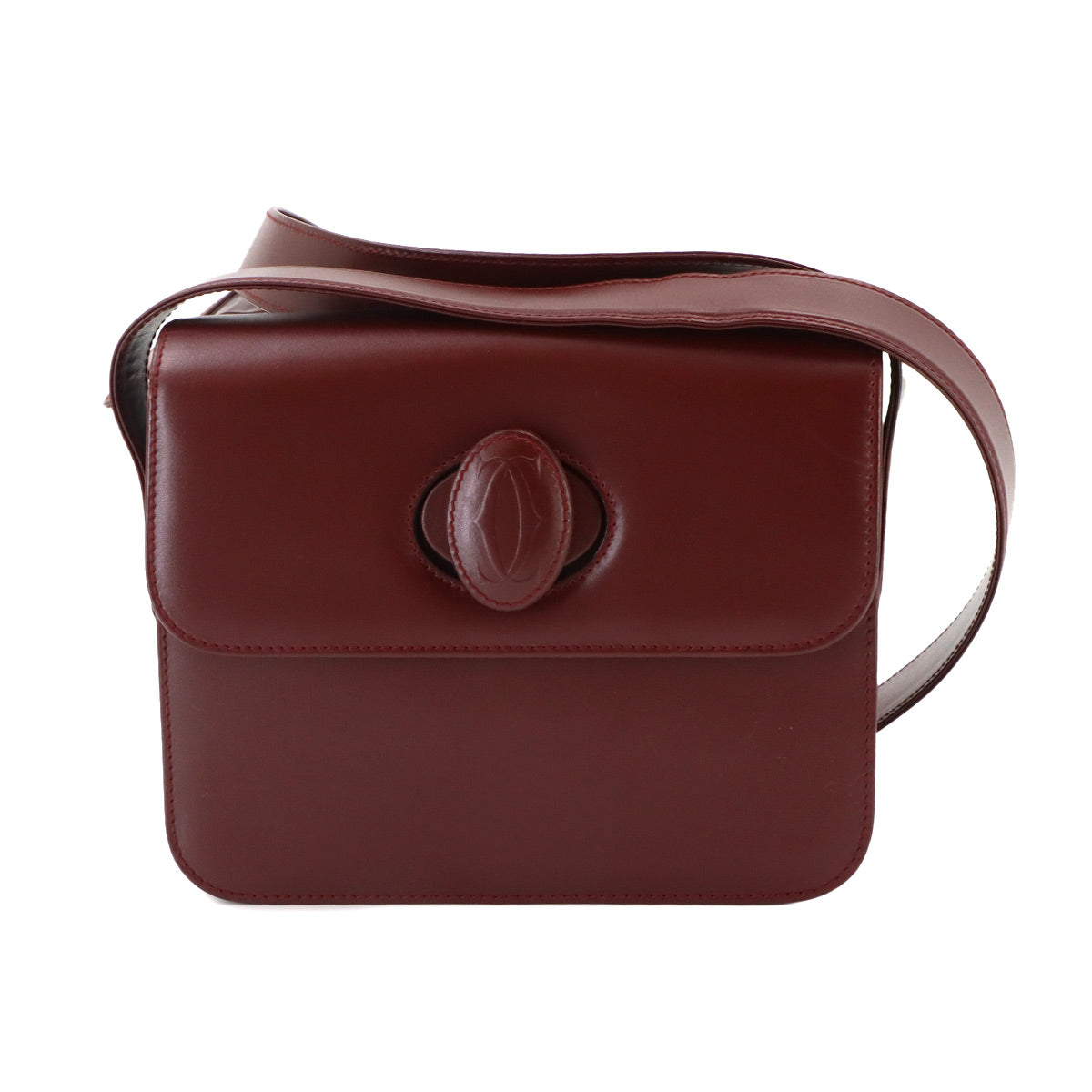 Must Line Shoulder Bag Leather Bordeaux Purse
