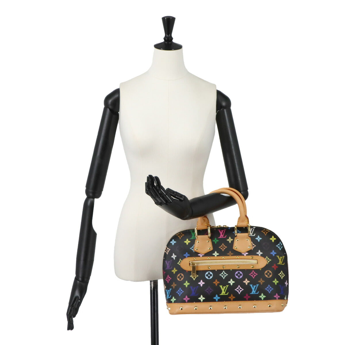 Monogram Multi color Alma Hand Bag Noir M92646 Black