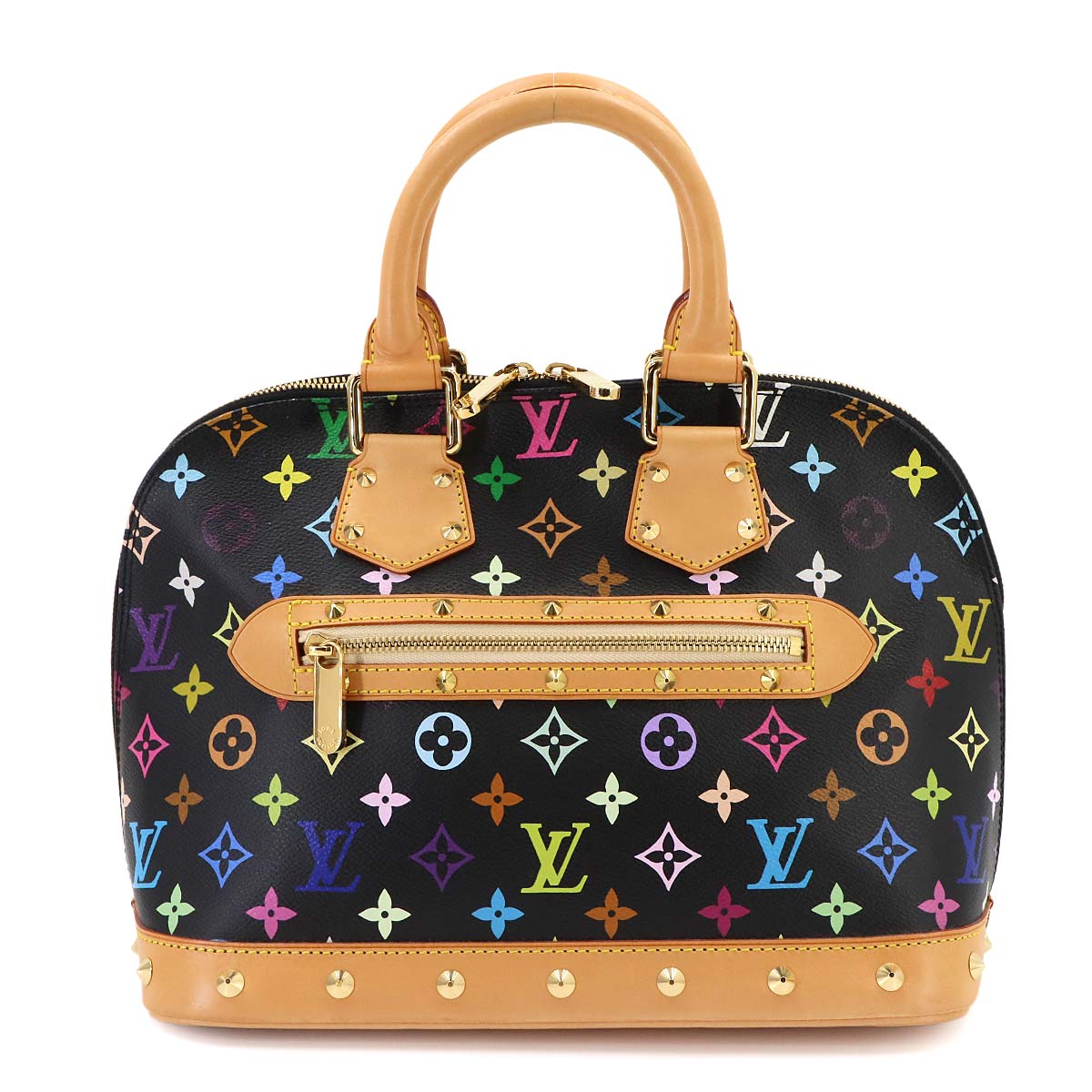 Monogram Multi color Alma Hand Bag Noir M92646 Black