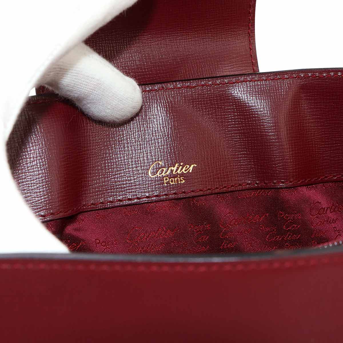 Must Line Shoulder Bag Leather Bordeaux Purse