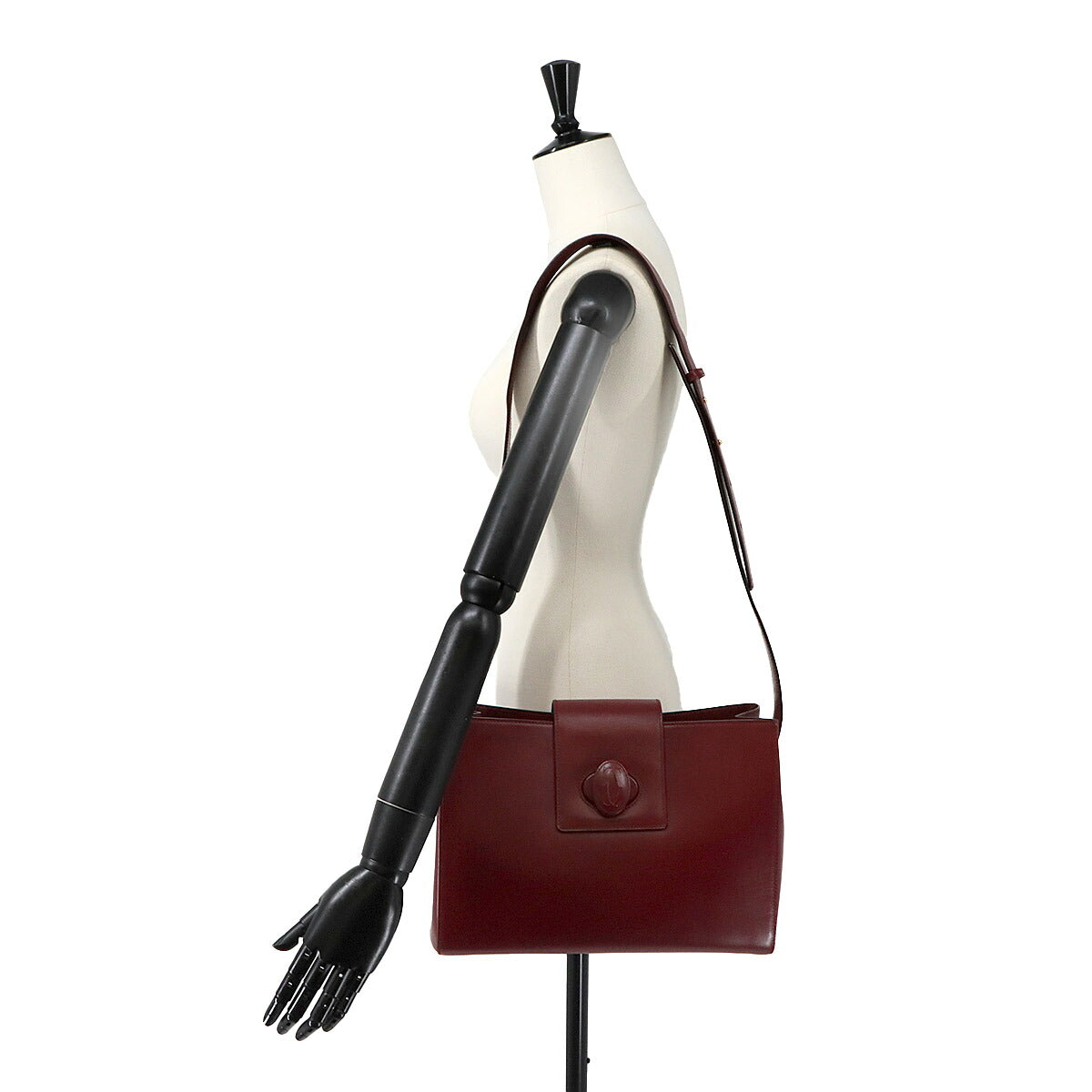Must Line Shoulder Bag Leather Bordeaux Purse