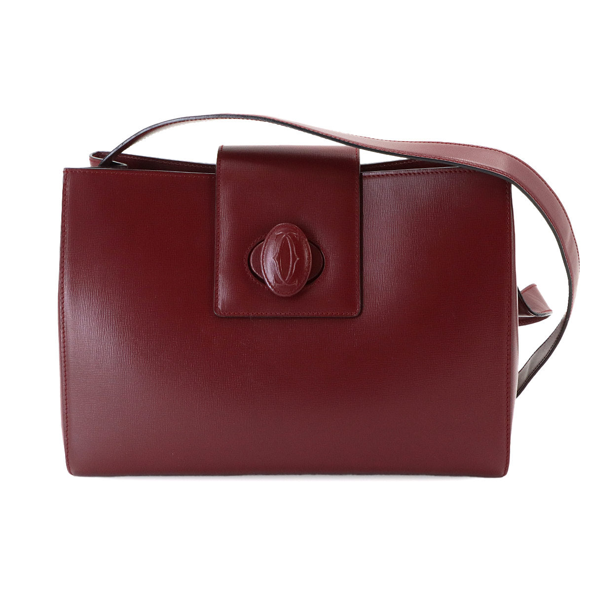 Must Line Shoulder Bag Leather Bordeaux Purse