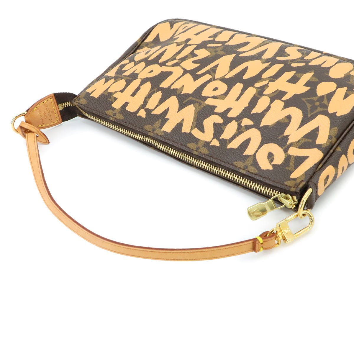 Monogram Graffiti Pochette Accessoires Pouch Peach M92193