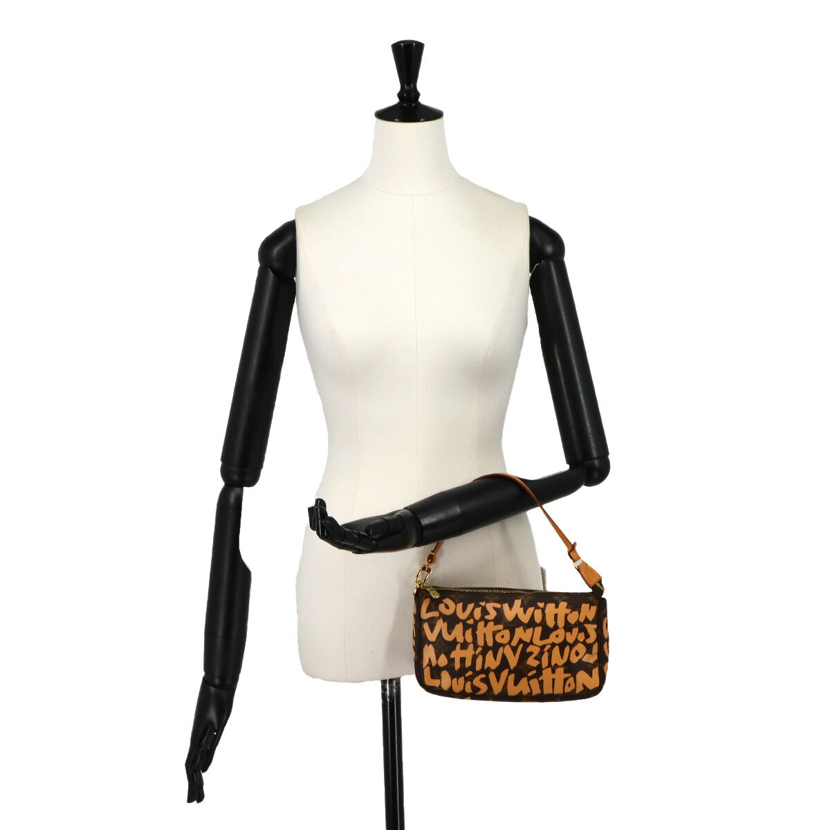 Monogram Graffiti Pochette Accessoires Pouch Peach M92193