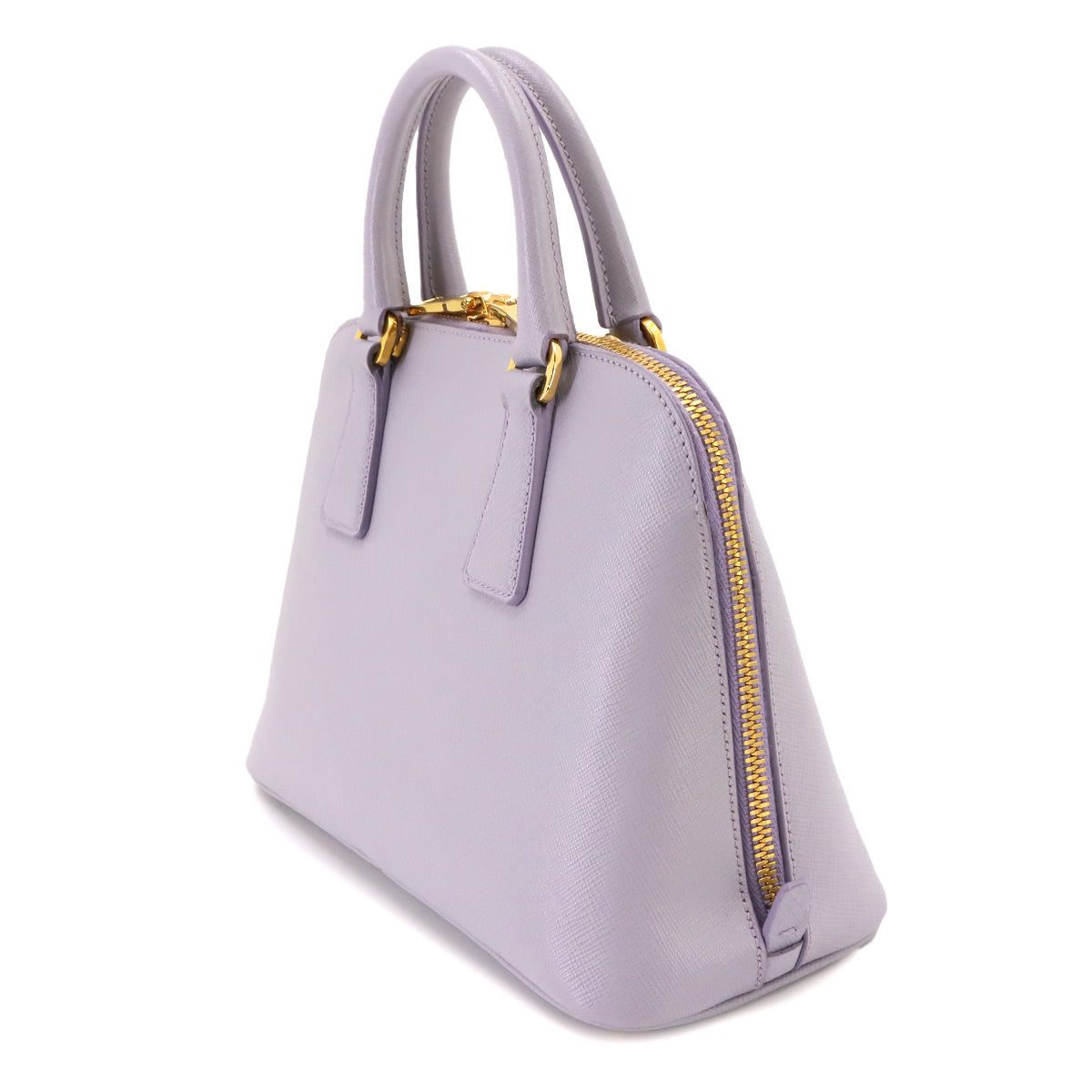 2way Hand Shoulder Bag Saffiano Leather Purple 1BA838