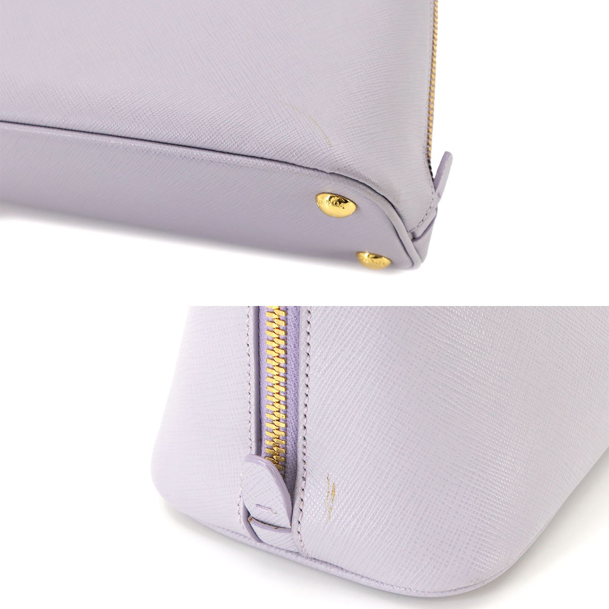 2way Hand Shoulder Bag Saffiano Leather Purple 1BA838