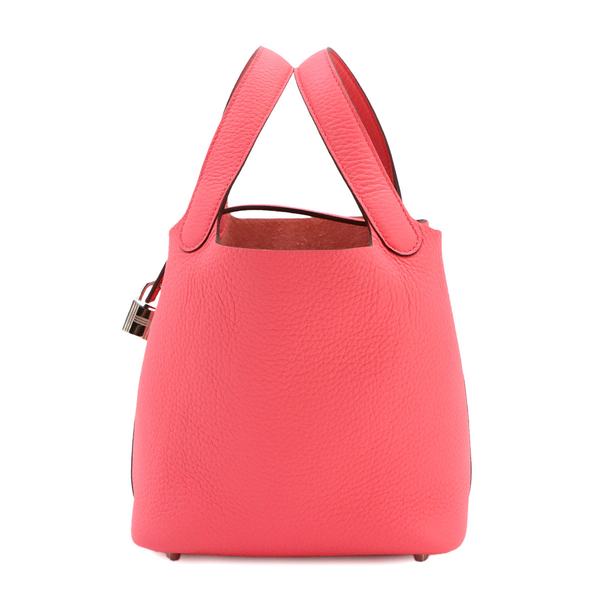 Picotin Lock PM Hand Bag Taurillon Clemence Rose Azalee