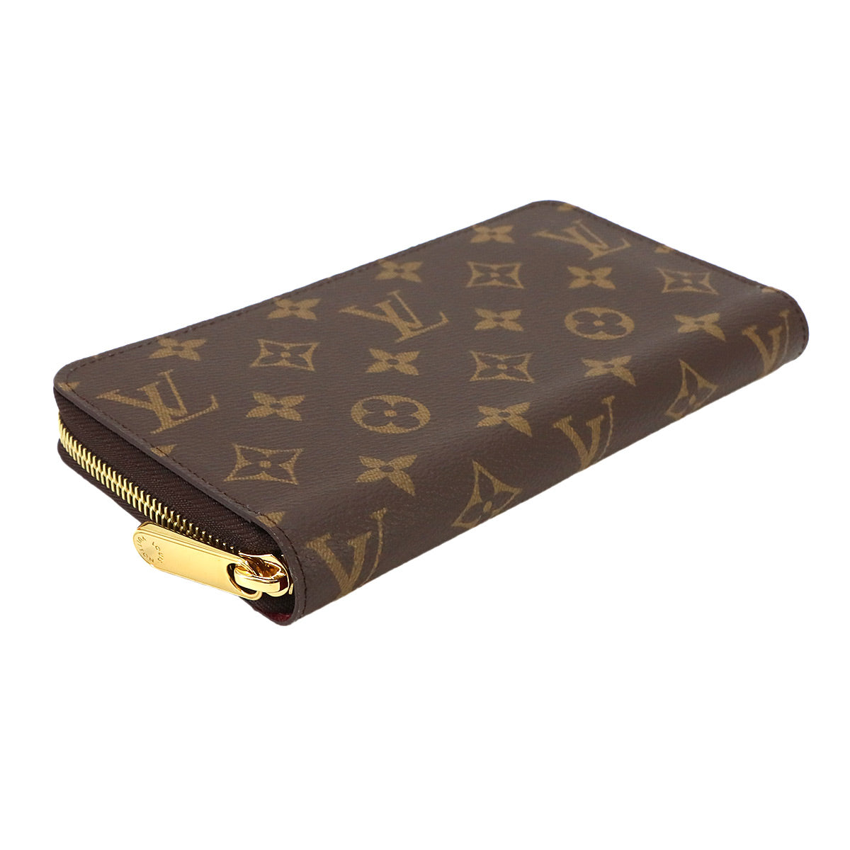 Monogram Zippy Wallet Long Brown Fuchsia M41895 Purse