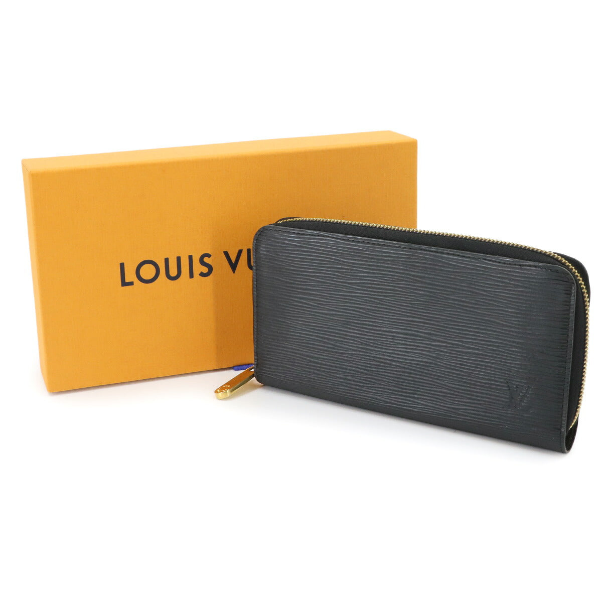 Epi Zippy Wallet Leather Noir M68755 Black Purse