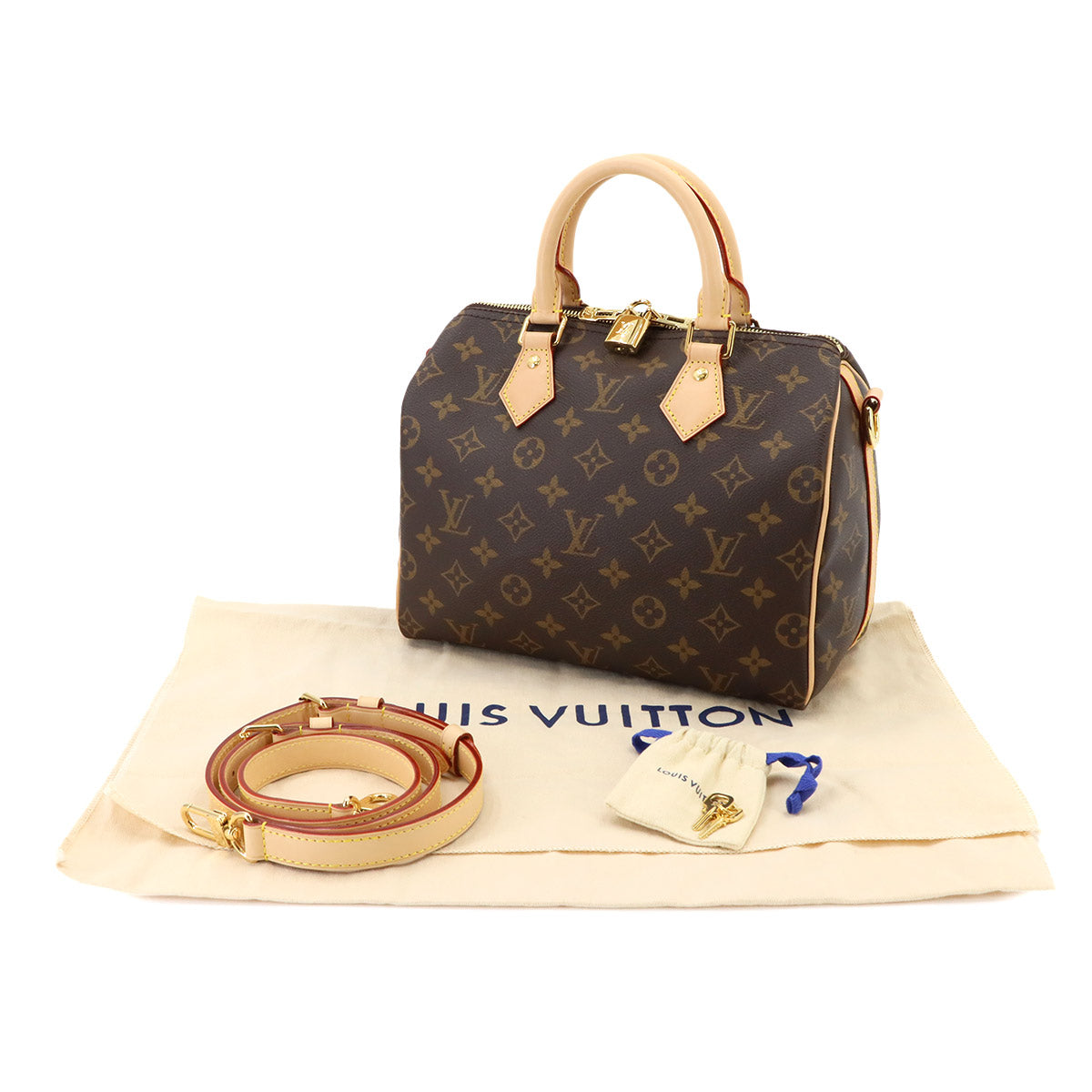 Monogram Speedy Bandouliere 25 2way Bag Brown M46977