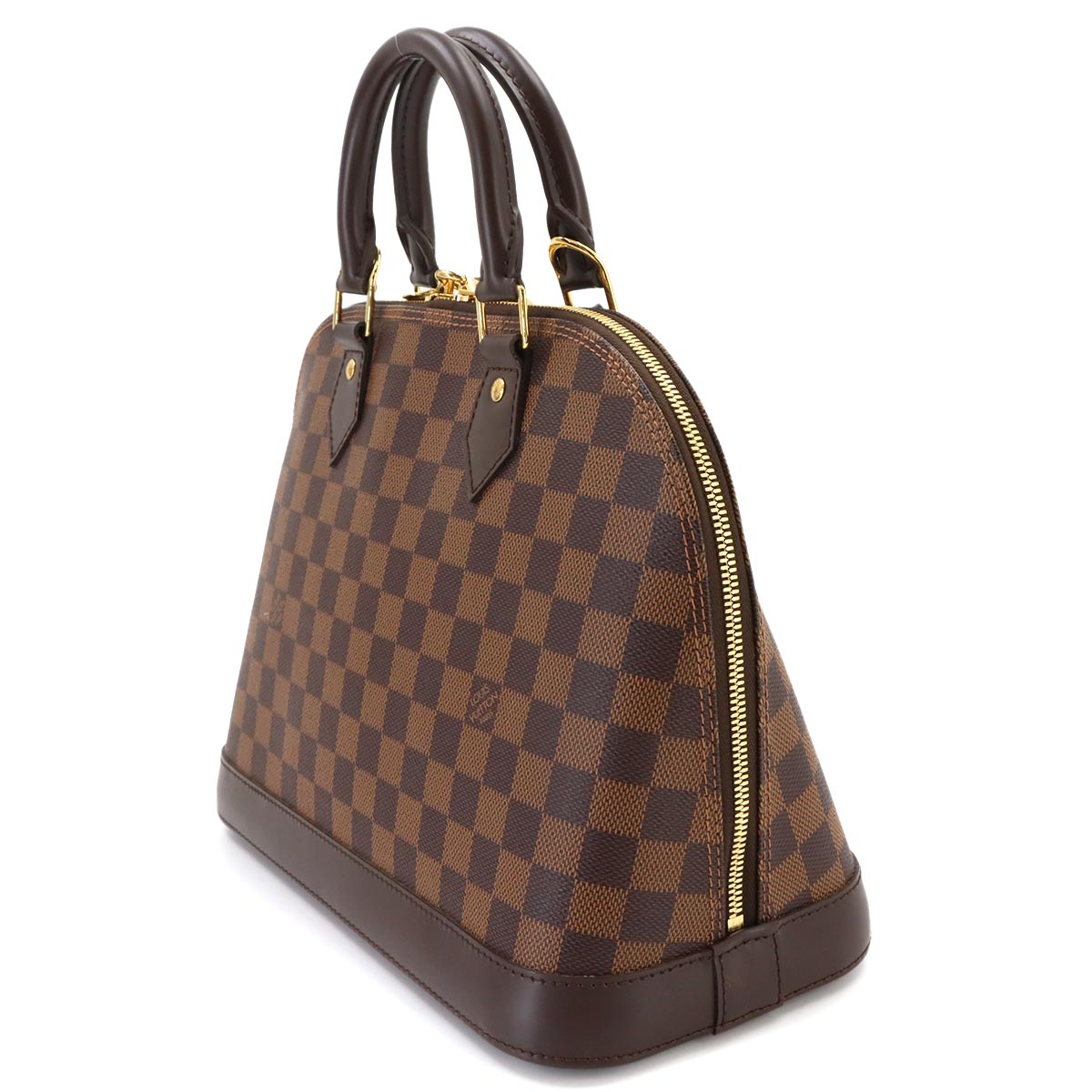 Damier Alma PM Hand Bag Ebene Brown N53151 Purse