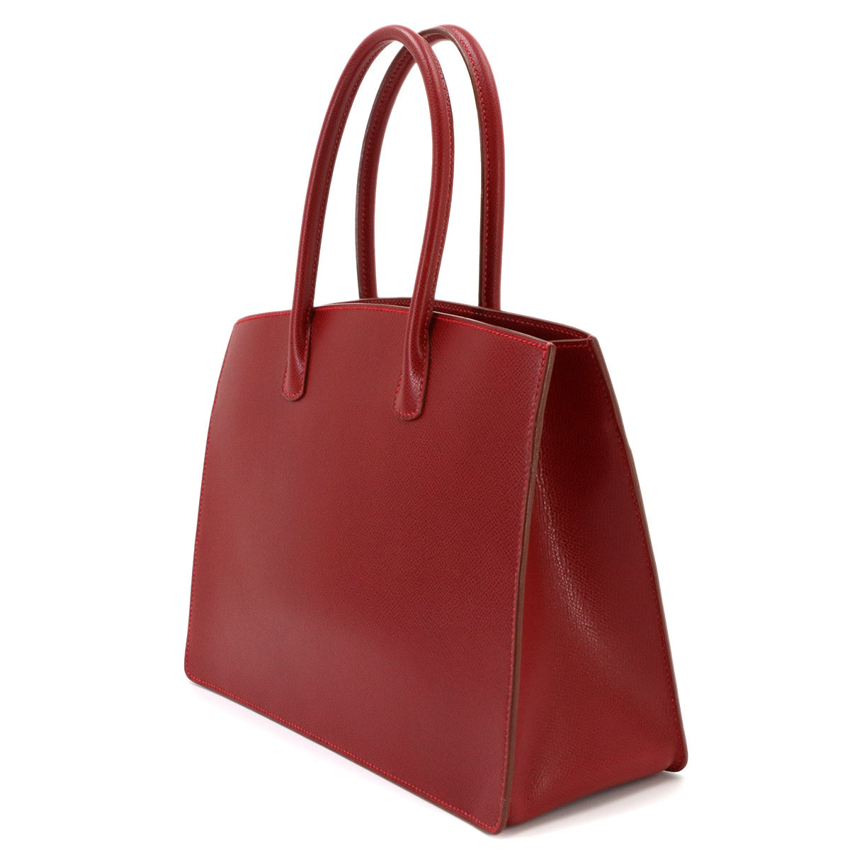 White Bass PM Tote Bag Graine lisse leather Red Purse