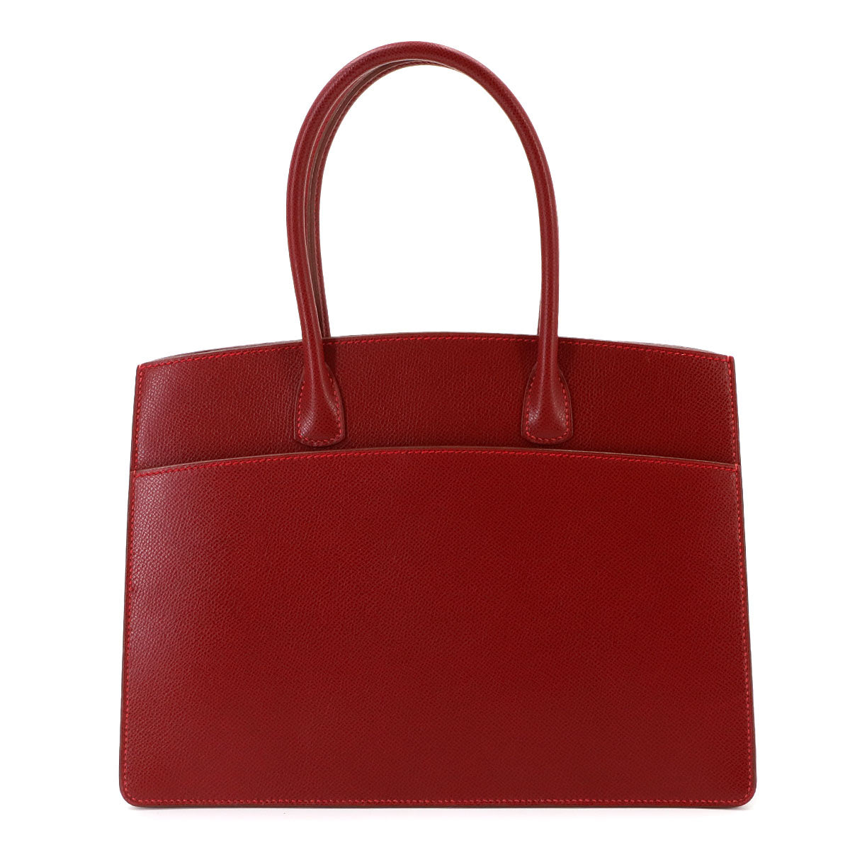 White Bass PM Tote Bag Graine lisse leather Red Purse