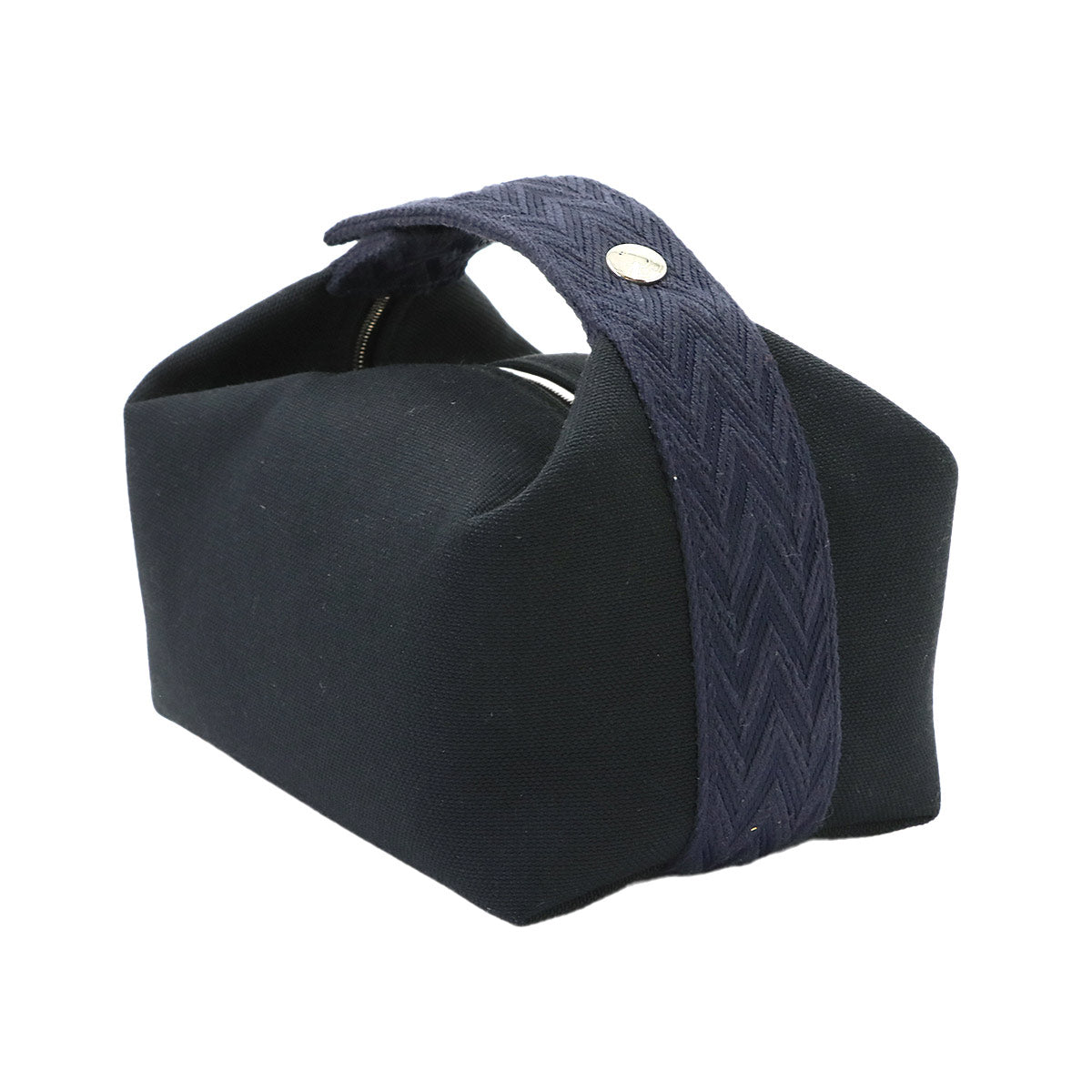 Bride a Brac PM Hand Bag Toile H Black Navy Pouch