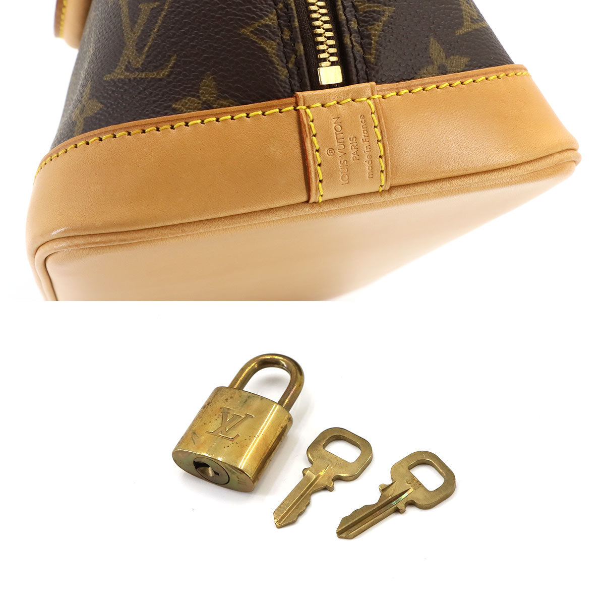 Monogram Alma Hand Bag Brown M51130 Purse