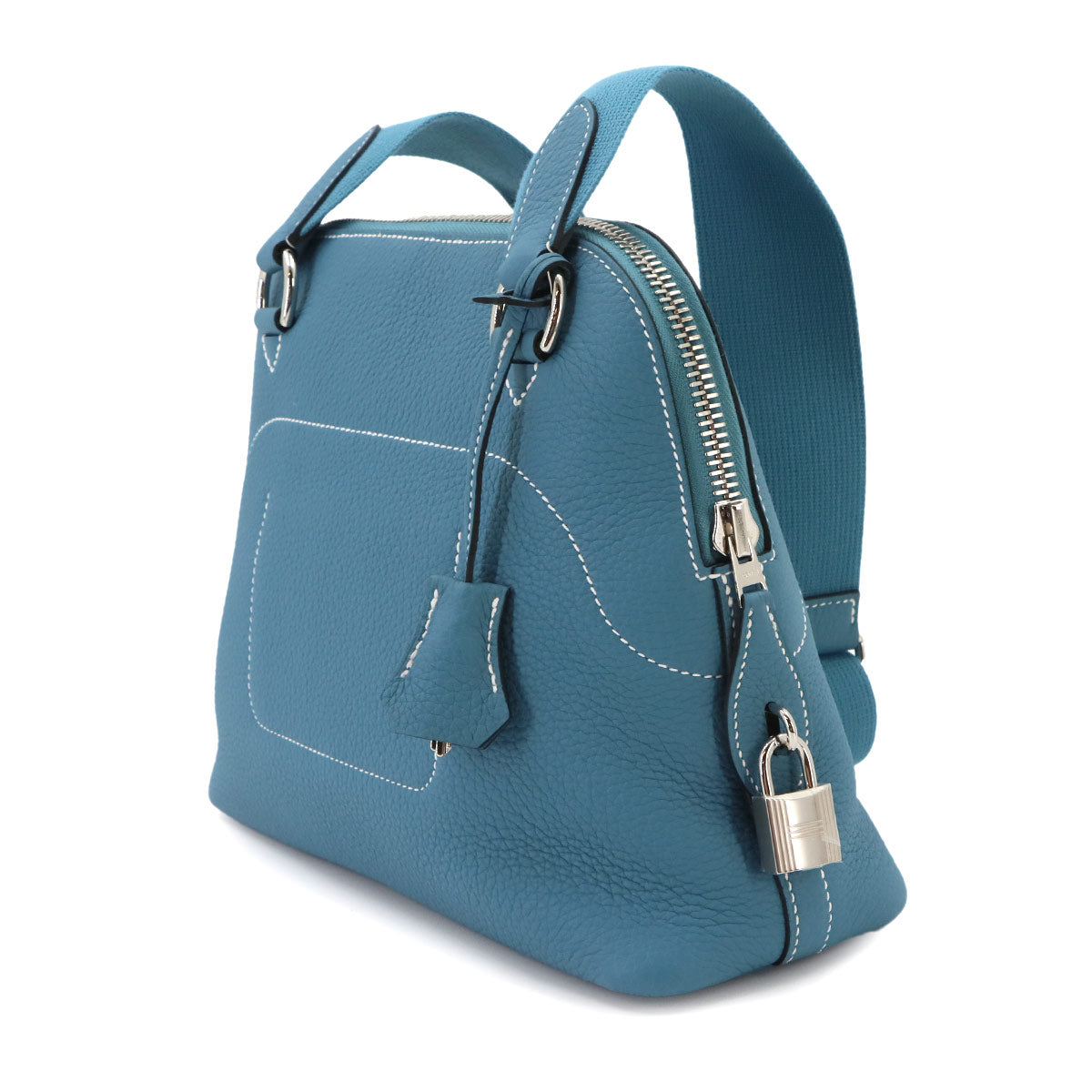 Bolide Messenger Shoulder Bag Togo New Blue Jean Purse