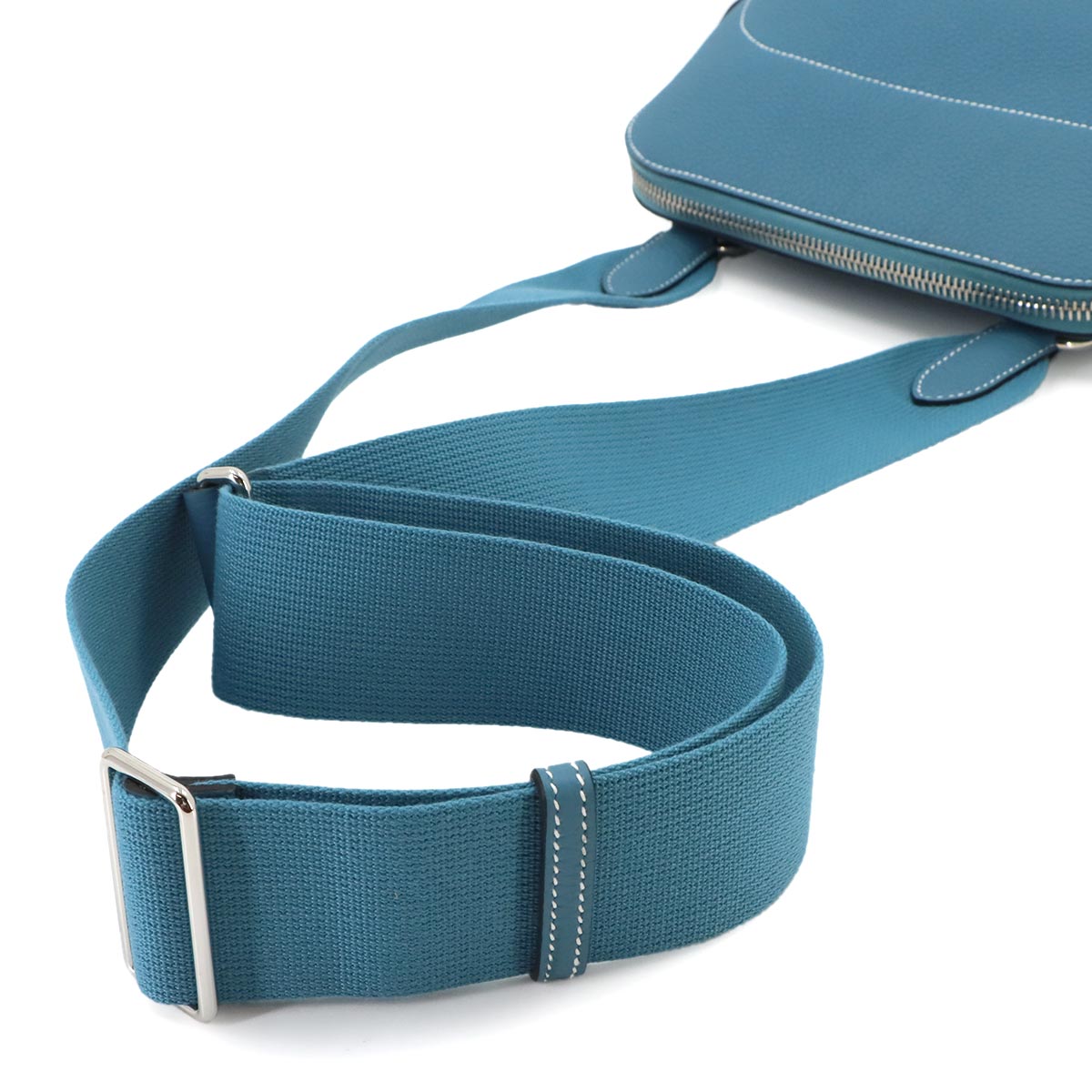 Bolide Messenger Shoulder Bag Togo New Blue Jean Purse