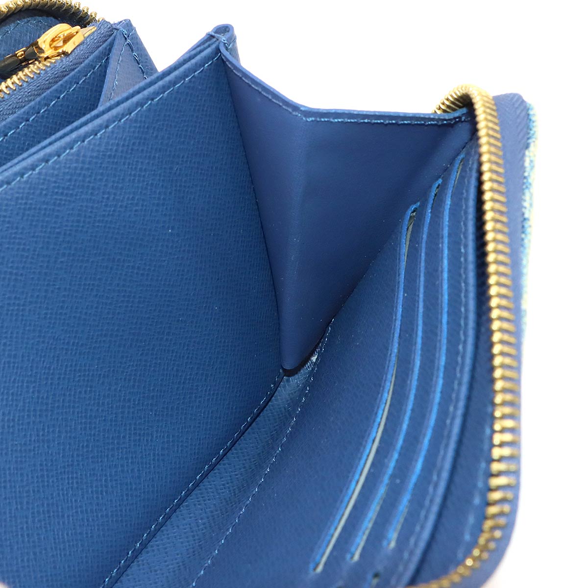 LV Remix Monogram Denim Zippy Wallet Blue M82958