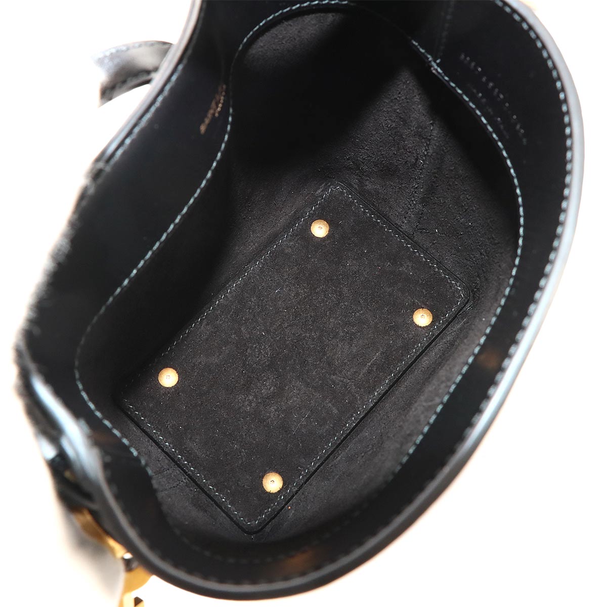 LE37 Hand Shoulder Bag Leather Black 765870 YSL
