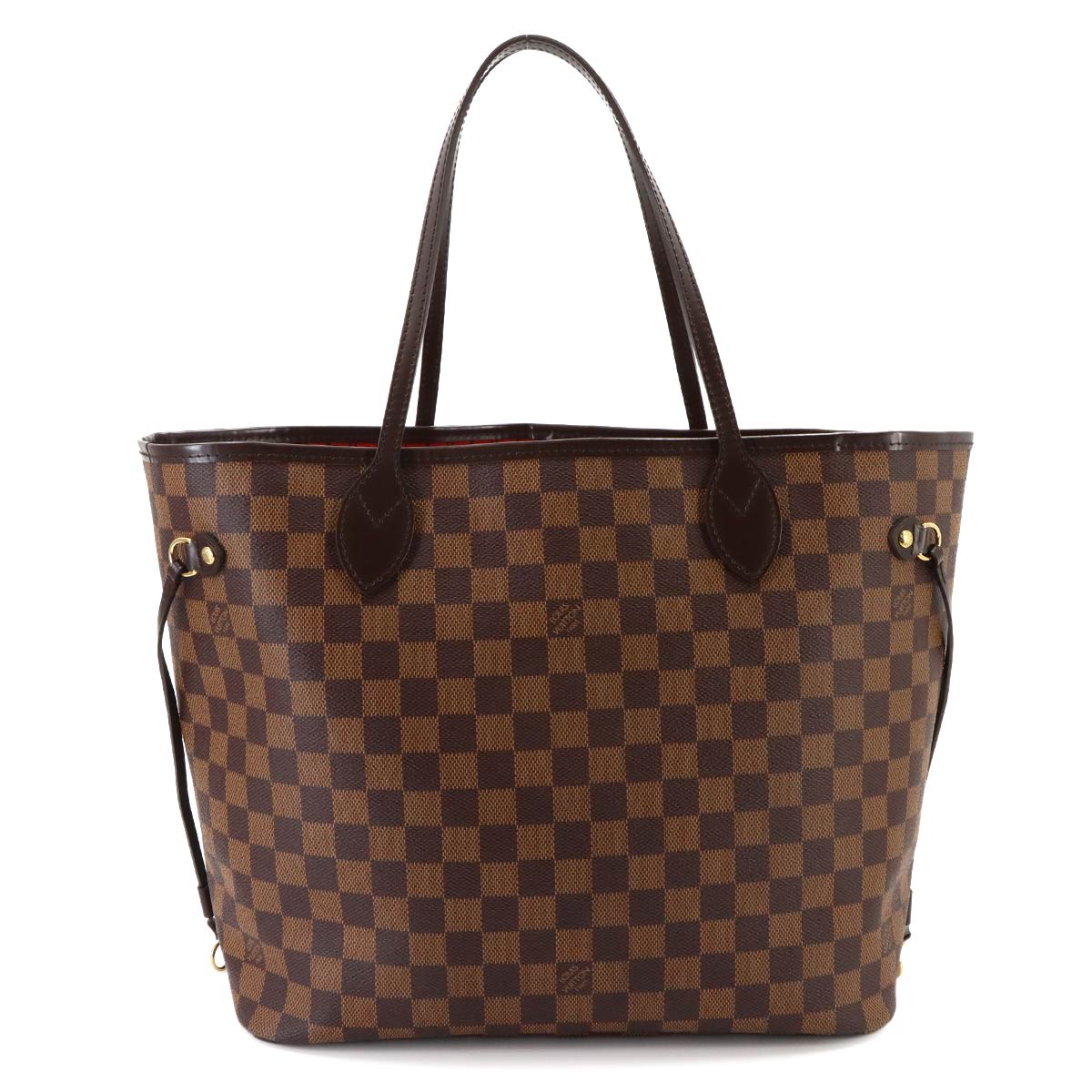Damier Neverfull MM Tote Bag Ebene Cerise N51105 Purse