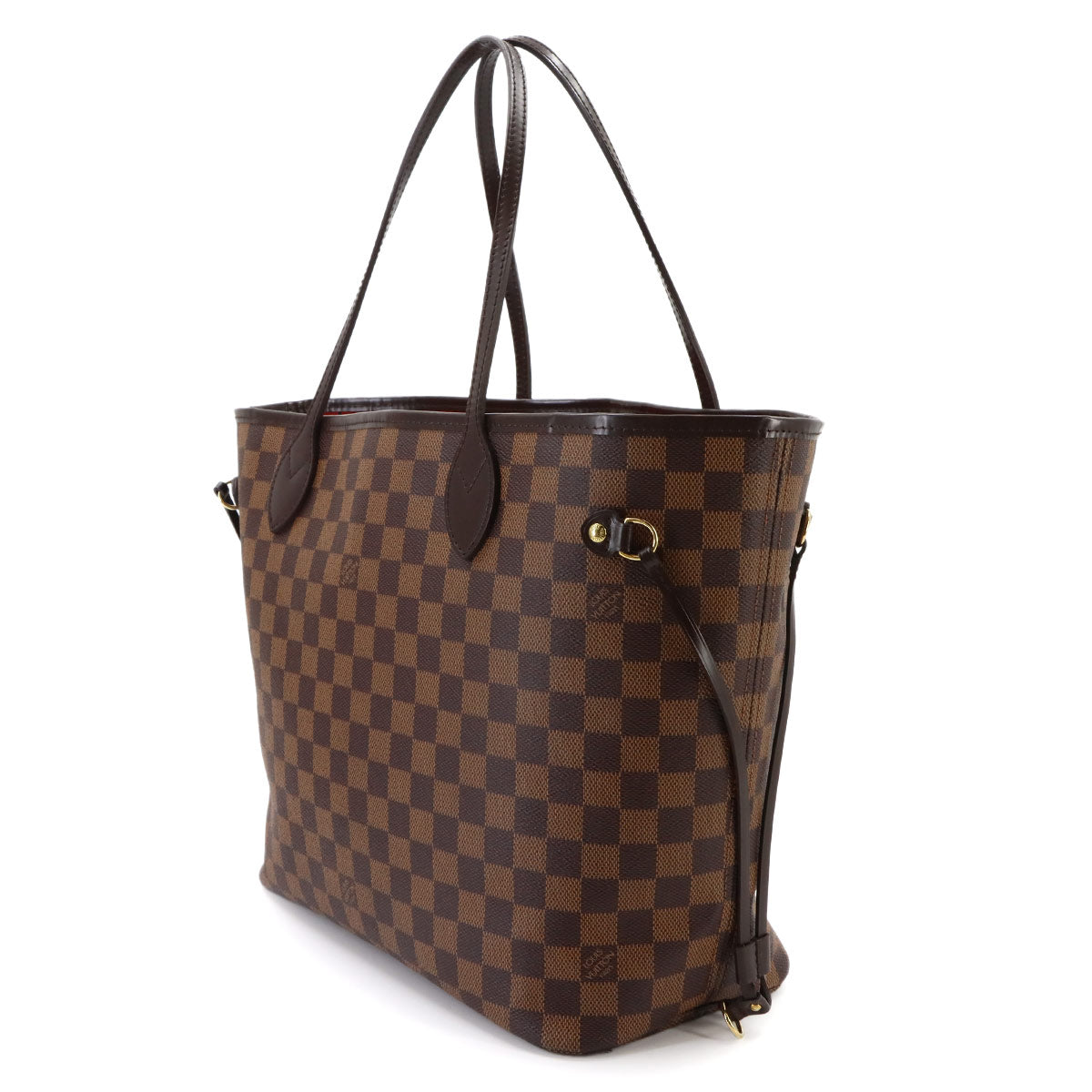 Damier Neverfull MM Tote Bag Ebene Cerise N51105 Purse