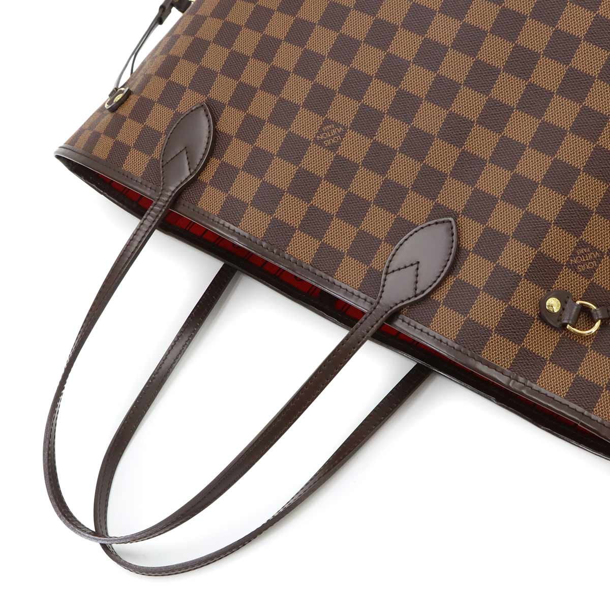 Damier Neverfull MM Tote Bag Ebene Cerise N51105 Purse
