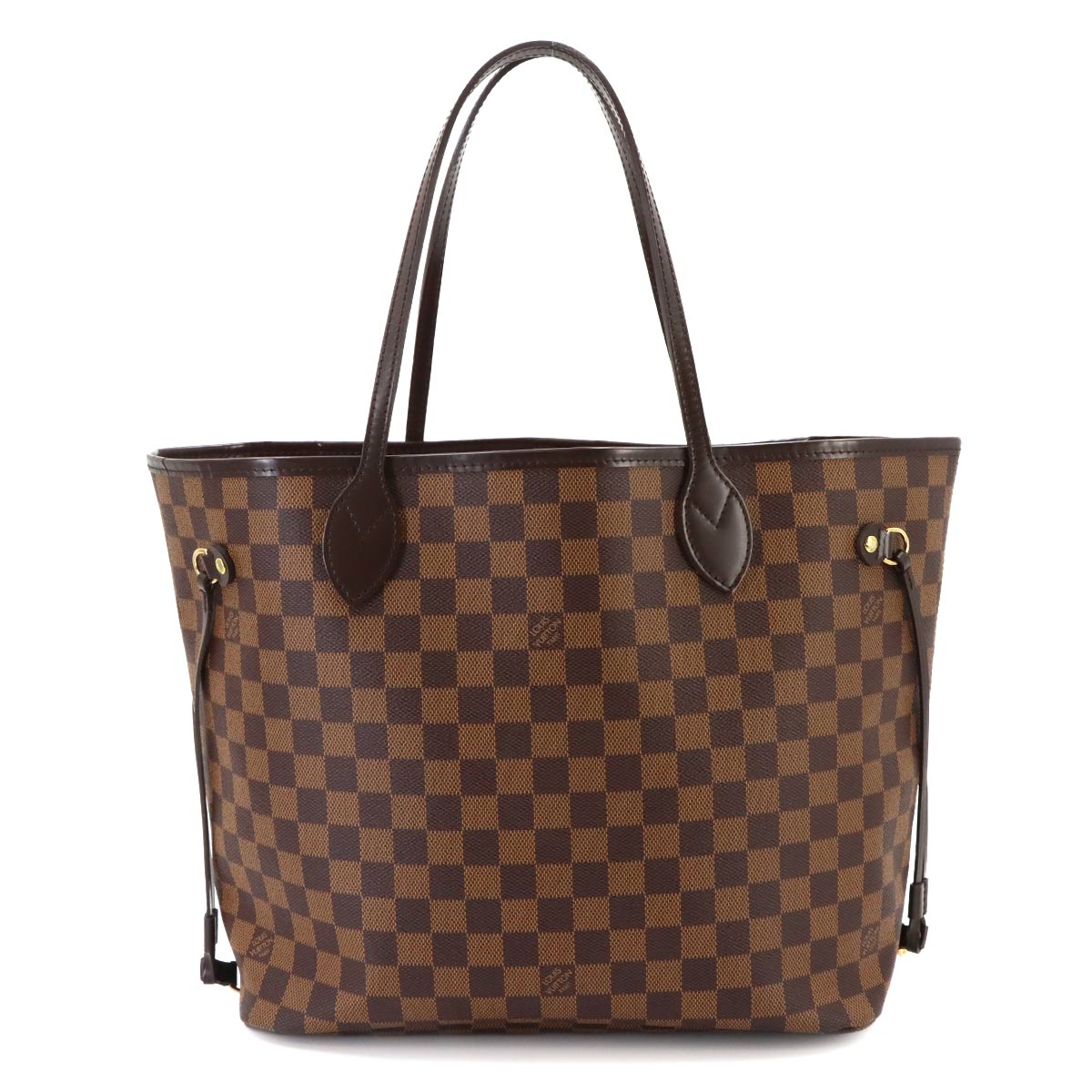 Damier Neverfull MM Tote Bag Ebene Cerise N51105 Purse