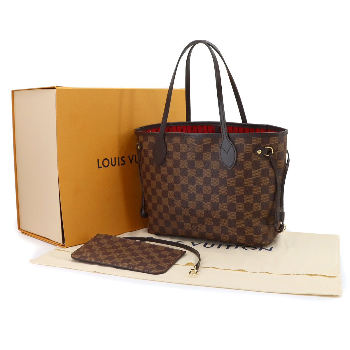 Damier Neverfull PM Tote Bag Ebene N40600 Purse