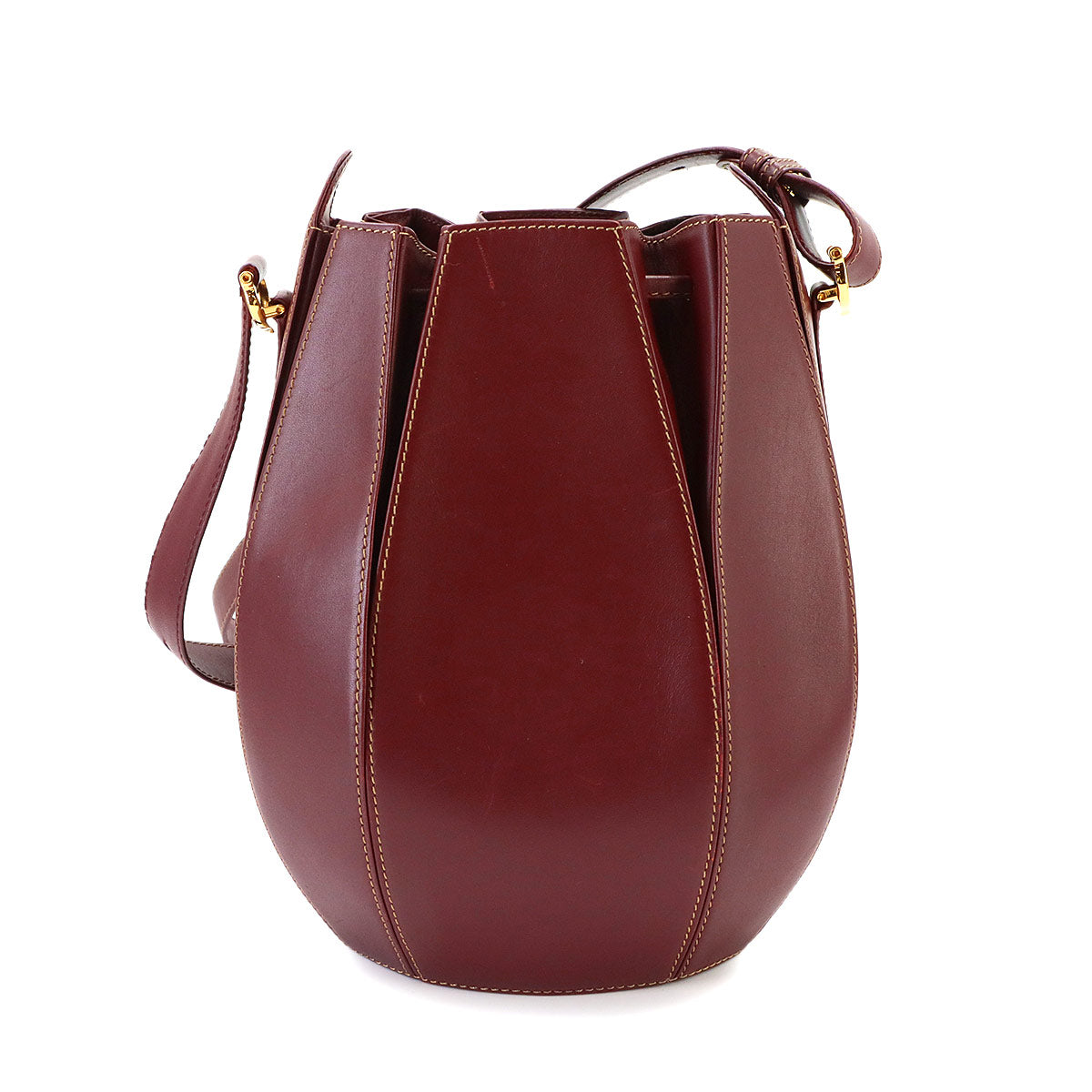 Must Line Shoulder Bag Leather Bordeaux Purse