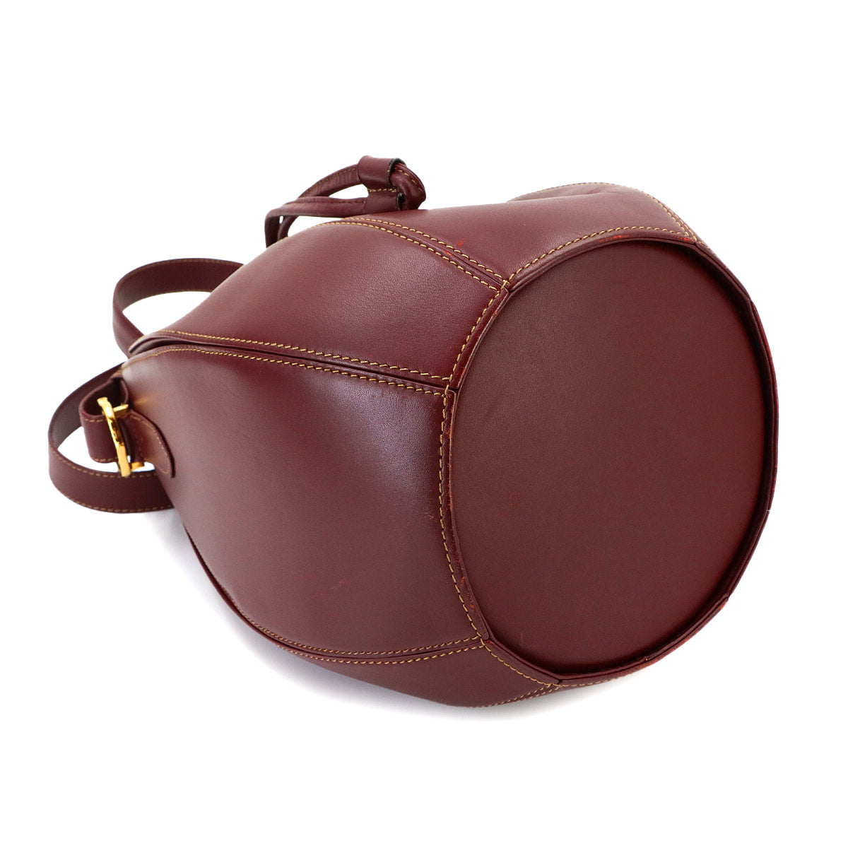 Must Line Shoulder Bag Leather Bordeaux Purse