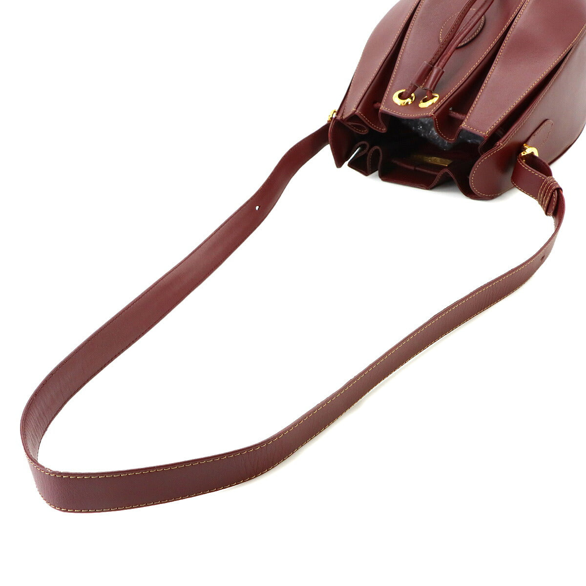 Must Line Shoulder Bag Leather Bordeaux Purse
