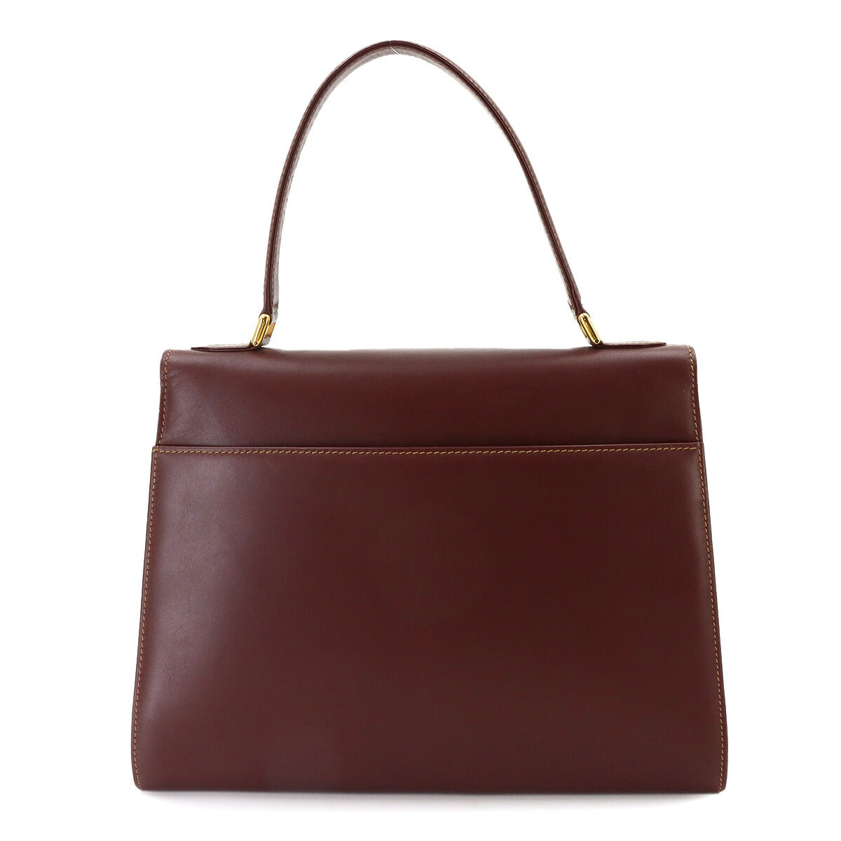 Must Line Hand Bag Leather Bordeaux Purse