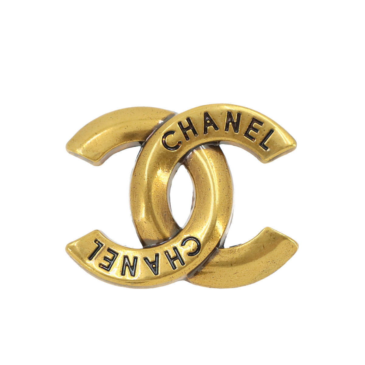 CHANEL Coco Mark Brooch Gold B21K Accessory