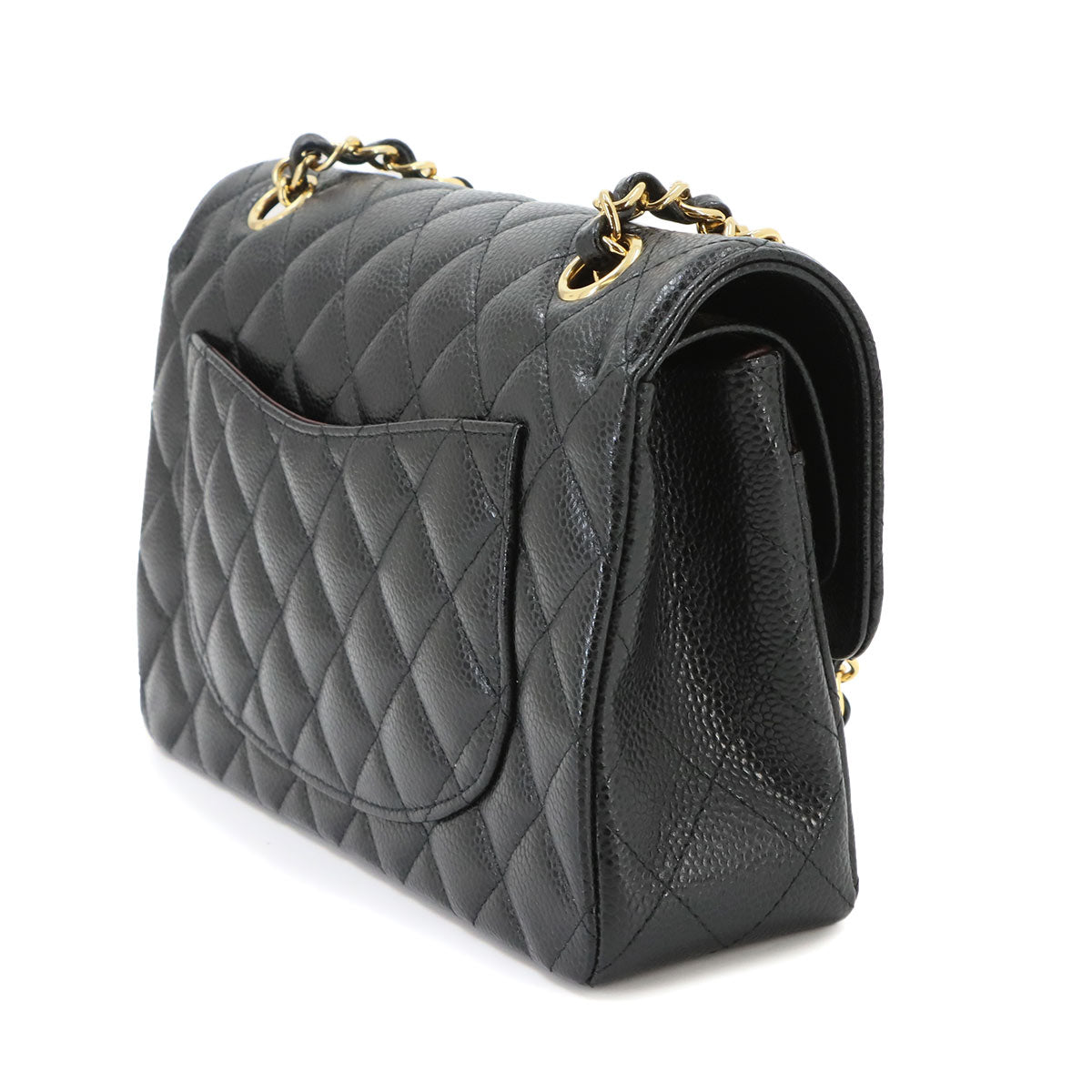 Matelasse 23 Chain Shoulder Bag Leather Black A01113