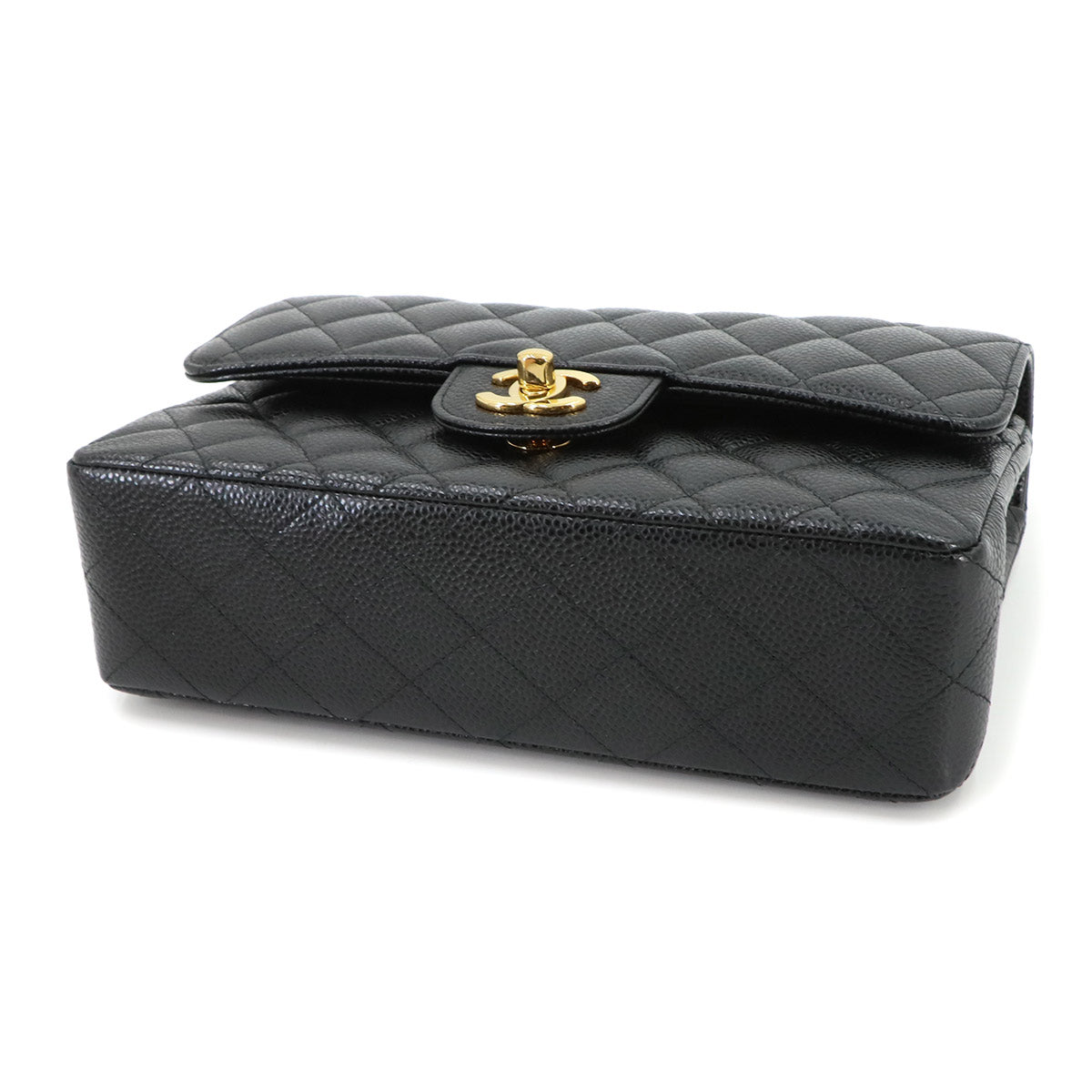 Matelasse 23 Chain Shoulder Bag Leather Black A01113