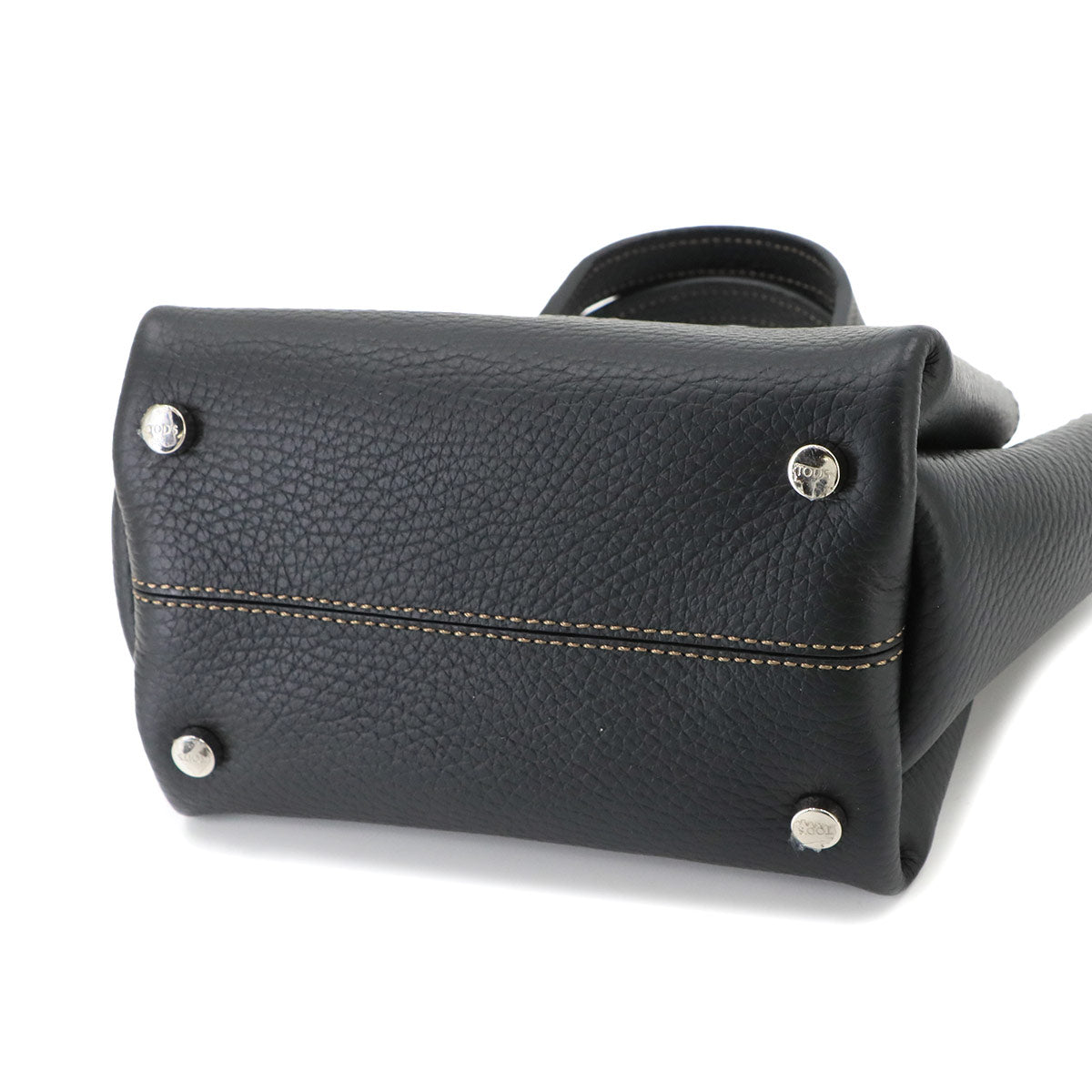 Timeless Micro 2way Hand Shoulder Bag Leather Black
