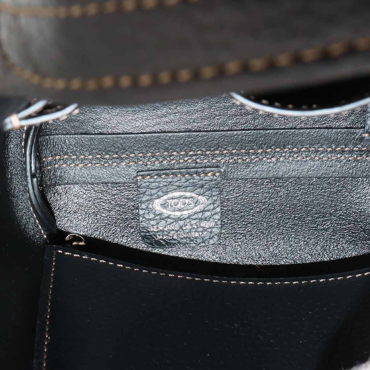 Timeless Micro 2way Hand Shoulder Bag Leather Black